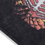 Flame Skull Heart Graphic T-shirt