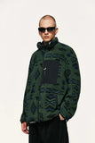 Ethnic Printing Sherpa Jacket