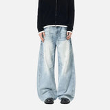 Premium Washed Distressed Loose Fit Jeans