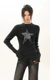 Oversized Star Korean Sweater