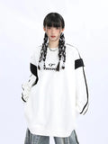 American Style Hip Hop Loose Print Sweathirt