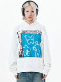 Abstract Graphic Print Hoodie