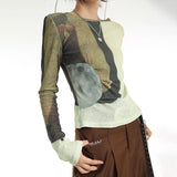 Cyber Y2K Patchwork Grunge Crop T-Shirt