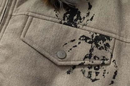 Elevated Warm Faux Fur Stand Collar Jacket