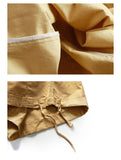 Multi-Pocket Solid Cargo Pants