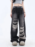 Y2K Gothic Ripped Women's Jeans