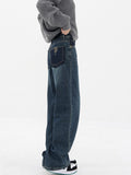 Blue Vintage High Waist Baggy Denim Pants