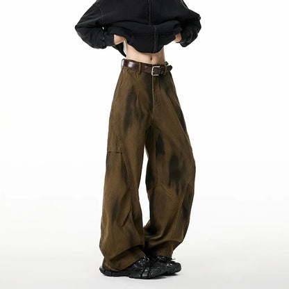 Trendy Casual Wide Leg Cargo Pants