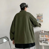 Classic Cozy Cool Green Korean Denim Jacket
