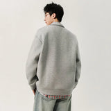 Men Solid Color Korean Style Casual Jacket