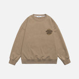 American Style Hip Hop Foam Print Sweatshirt