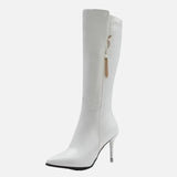 Chic Pointed-Toe Stiletto Knee-High Boots