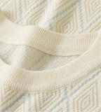 Soft Knit Argyle Round Neck T-shirt