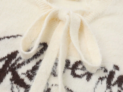 Cozy Aesthetic Distressed Knit Sweater