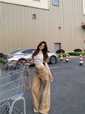Elevated High Waisted Belted Cargo Pants