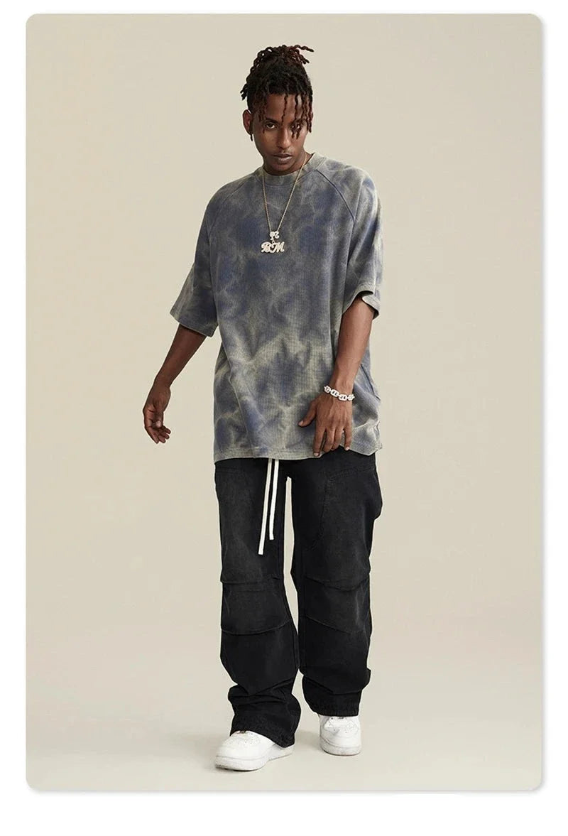 Loose Water Ripple Washed T-Shirt