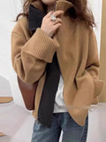 Luxurious European Cashmere Zipper Cardigan Sweater