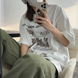 Y2k Women's Cat T-shirt