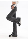 High Waist Flare Retro Denim Pants