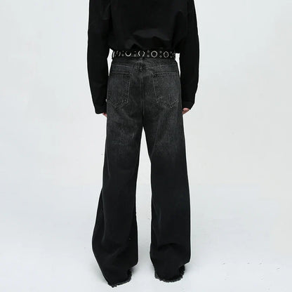 Wide-Leg Tailored Jeans