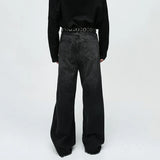 Wide-Leg Tailored Jeans