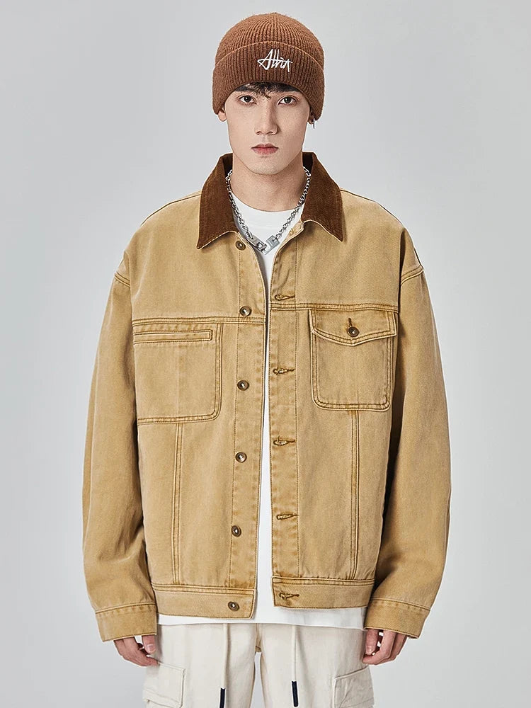 Y2K Vintage Washed Workwear Denim  Jacket