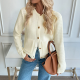 Cozy Button Front Knitted Cardigan