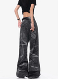 American Style Retro High Vintage Workwear Jeans