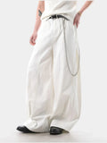 Elegant Stretch Comfort Solid Color Wide Leg Jeans