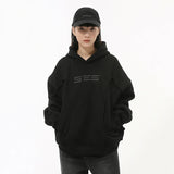 Embroidery Solid Color Deconstruction Hoodie