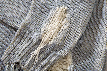 Y2K Ripped Loose Sweater
