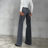 Leopard High Waist Straight Jeans