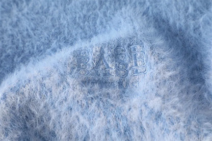 Fashionable Sky Ombre Gradient Fuzzy Sweater