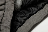 Streetwear Winter Vintage Fur Thicken Parkas Jacket