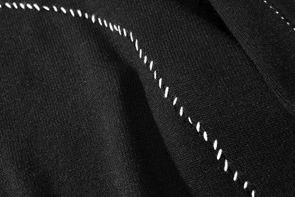 Ripped White Stitches Sweater