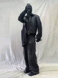 Black Lightweight PU Leather Jacket