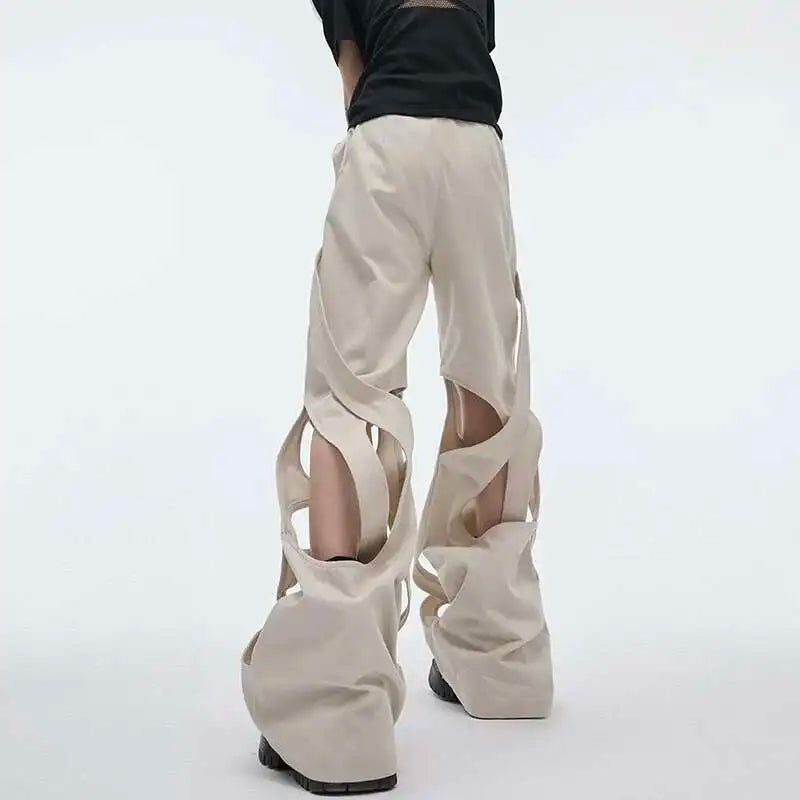 Trendy Solid Color Casual WIde Leg Pants