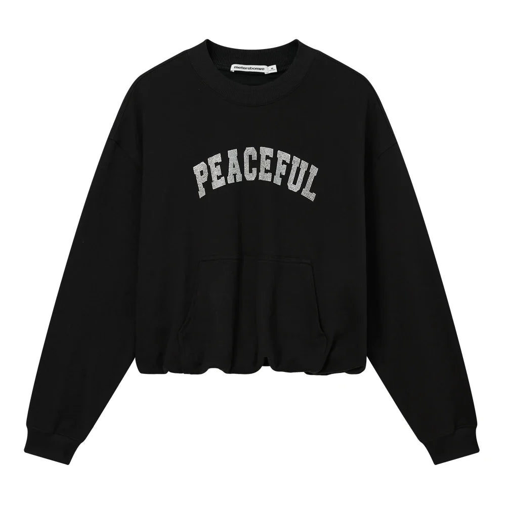 Light Luxury Loose Cotton Sweatshirt