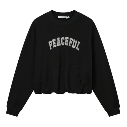Light Luxury Loose Cotton Sweatshirt