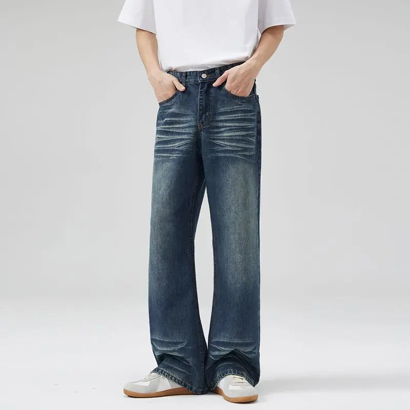 Vintage Slim Fit Flared Denim Jeans