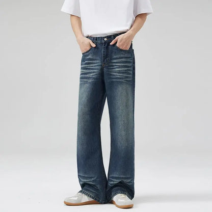 Vintage Slim Fit Flared Denim Jeans