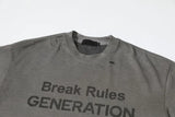 Stylish Y2K Grunge Graphic Tie Dye Ripped T-Shirt