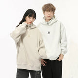 Embroidery S Solid Color Hoodie