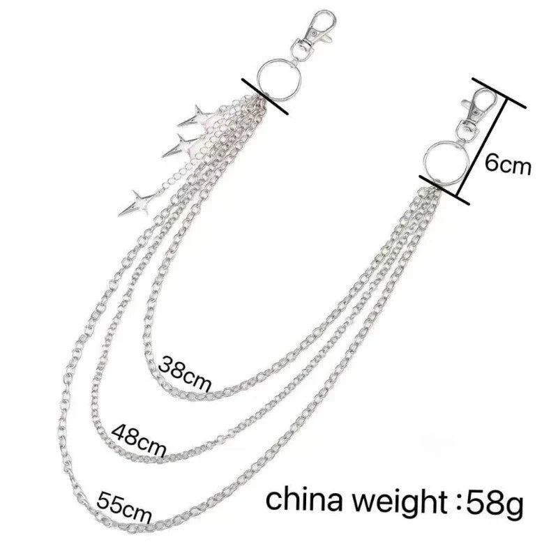 Punk Metal Waist Jeans Chain