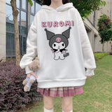Spring Cute Japanese Style Kuromi Hoodie