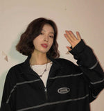 Striped Black Sweatshirt