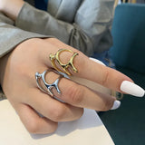 Vintage Irregular Hollow Ring