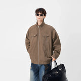 Stylish Casual Stand-UP Collar Zip-Up Jacket