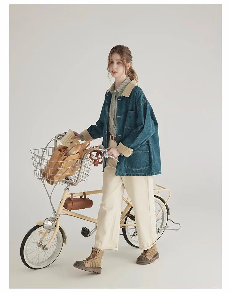 High End American Style Retro Denim Jacket
