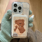 Front view of the white Teddy Bear Night Case 